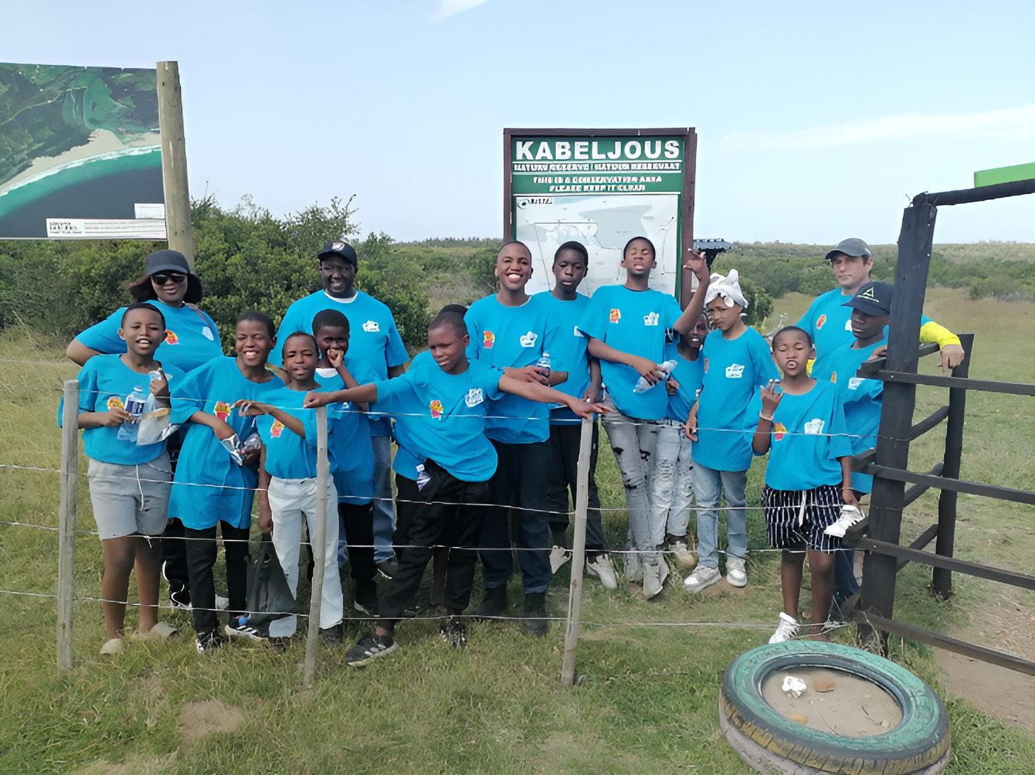 Young people at an On Eagle's Wings mentoring group outing