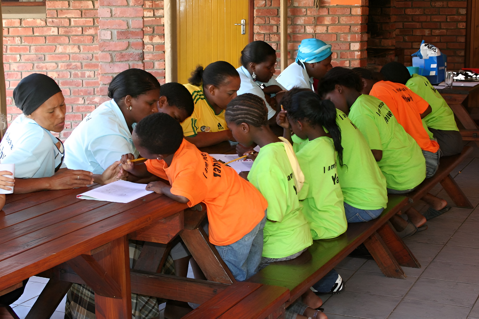 Women and girls taking part in an On Eagle's Wings therapy camp